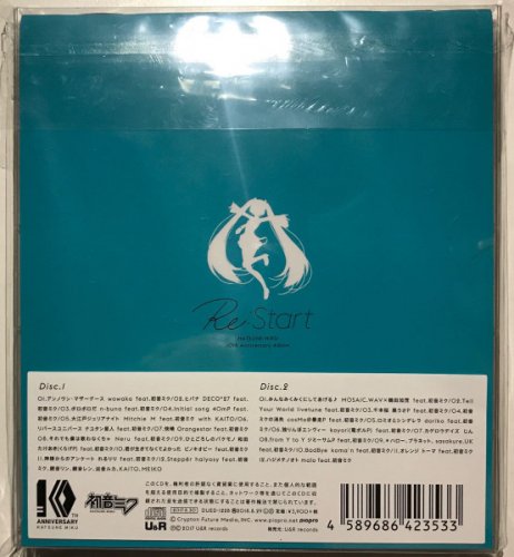 Hatsune Miku - Hatsune Miku 10th Anniversary Album Re:Start (2017) CD-Rip