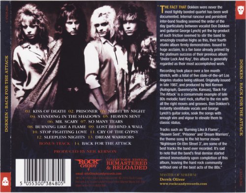 Dokken - Back For The Attack (1987) [2015 Rock Candy Remastered]