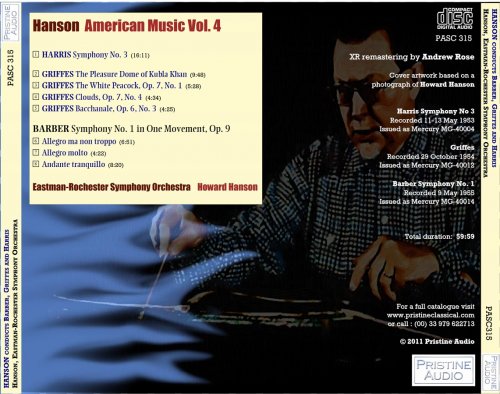 Howard Hanson - Hanson conducts American Music Vol.4 (1953-55) [2011]