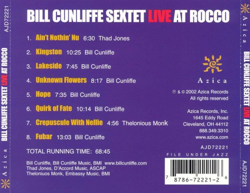 Bill Cunliffe Sextet - Live at Rocco (2002)