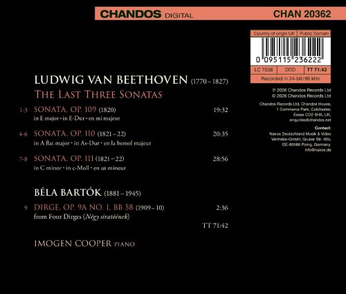 Imogen Cooper - Beethoven: The Last Three Sonatas (2026) [Hi-Res]