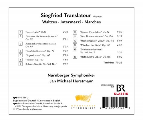 Nürnberger Symphoniker, Jan Michael Horstmann - Siegfried Translateur: Wiener Praterleben. Waltzes · Intermezzi · Marches (2026) [Hi-Res]
