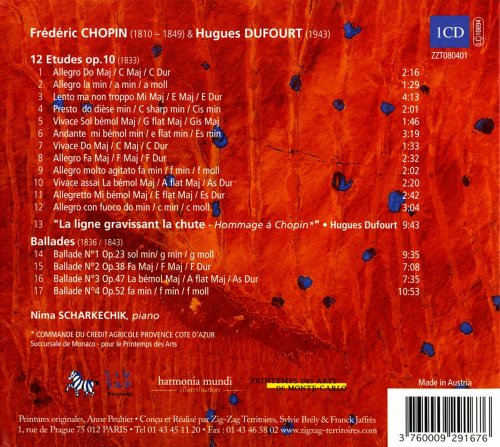 Nima Sarkechik - Chopin: Études Op. 10, Ballades - Dufourt: La ligne gravissant la chute (2020)