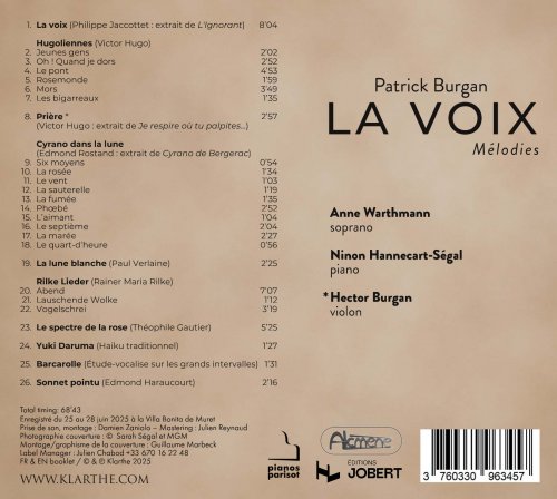 Anne Warthmann, Ninon Hannecart-Ségal - La Voix (2026) [Hi-Res]