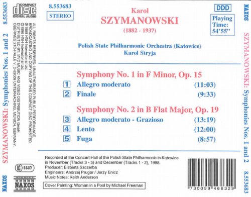 Polish State Philharmonic Orchestra (Katowice), Karol Stryja - Szymanowski: Symphonies Nos. 1 and 2 (1996)