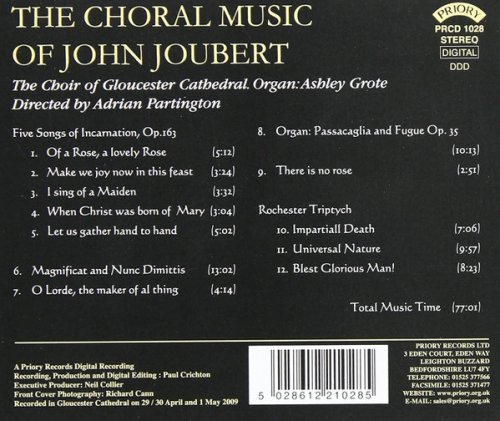 Gloucester Cathedral Choir - The Choral Music of John Joubert (2009)