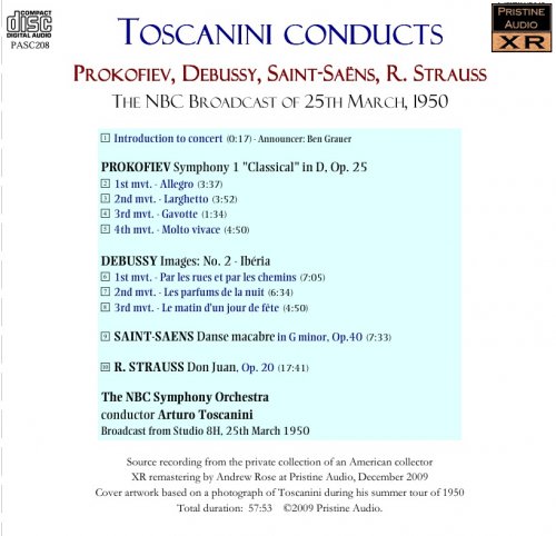 Arturo Toscanini - Prokofiev, Debussy, Saint-Saëns, R. Strauss (1950) [2009]