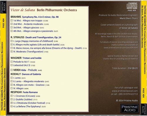 Victor de Sabata - Complete Berlin Philharmonic Recordings (1939) [2014]