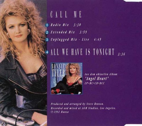 Bonnie Tyler - Call Me (1992)