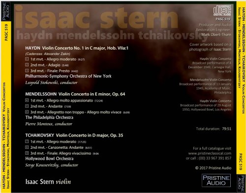 Isaac Stern - Haydn, Mendelssohn, Tchaikovsky Violin Concertos (1945-50) [2017]