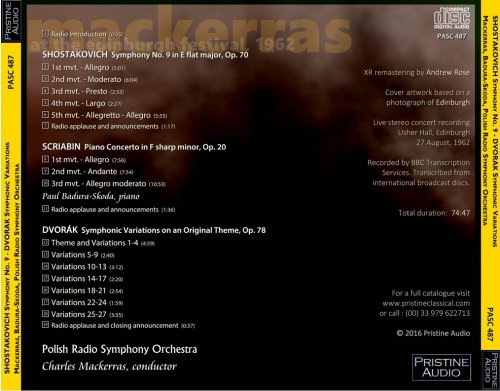 Charles Mackerras - Shostakovich, Scriabin, Dvorák (1962) [2016]