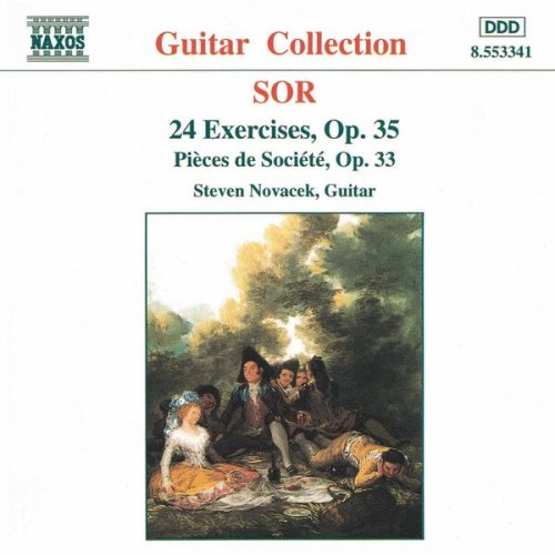 Steven Novacek - Sor: 3 Pieces de Societe & 24 Etudes for guitar (1997)