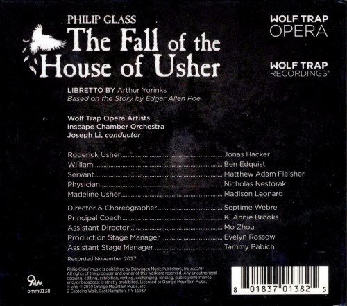 Wolf Trap Opera, Inscape Chamber Orchestra - Glass: The Fall of the House of Usher (2019)