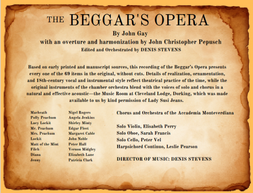 Denis Stevens, Accademia Monteverdiana - Gay: The Beggar's Opera (2023) [Hi-Res]