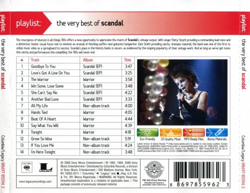 Scandal - Playlist: The Very Best Of Scandal (2008)