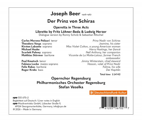 Carlos Moreno Pelizari, Kirsten Labonte, Paul Kmetsch - Joseph Beer: Der Prinz von Schiras (2026) [Hi-Res]