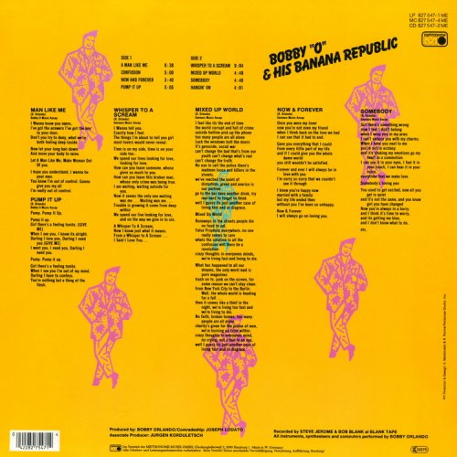 Bobby Orlando - Bobby ''O'' & His Banana Republic (1985) LP