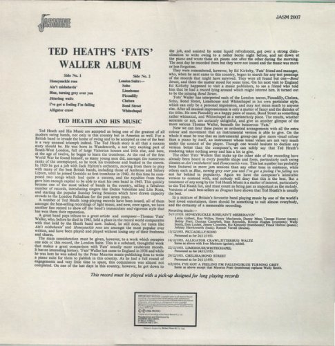 Ted Heath And His Music - 'Fats' Waller Album (1982) LP