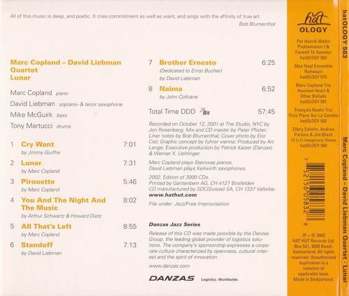 Marc Copland - David Liebman Quartet - Lunar (2002)