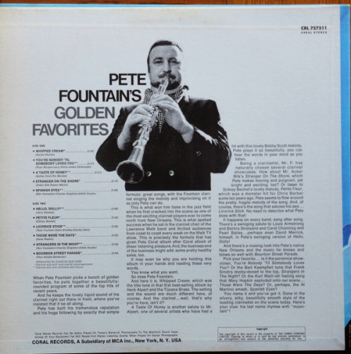 Pete Fountain - Golden Favorites (1970) LP