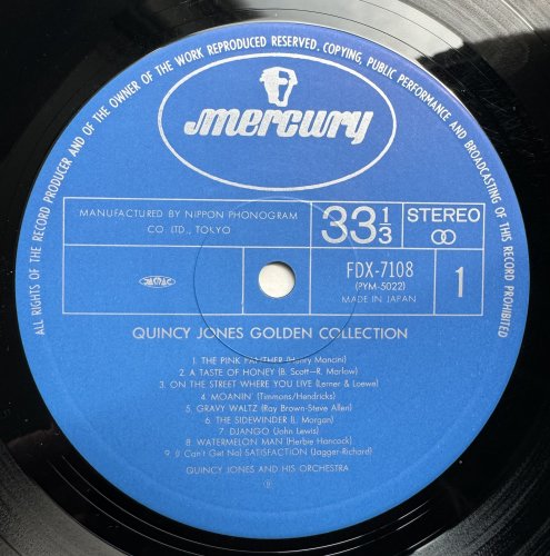Quincy Jones - Quincy Jones Golden Collection (1979) LP