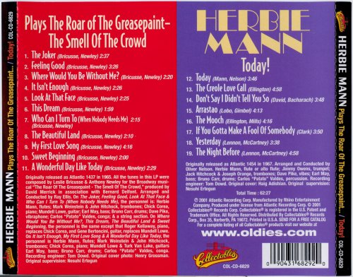 Herbie Mann - Plays the Roar of the Greasepaint - The Smell of the Crowd / Today! (2001)