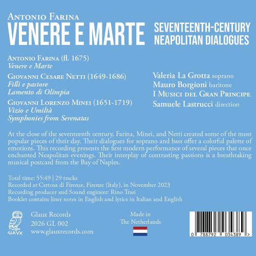 Valeria La Grotta, Mauro Borgioni, I Musici del Gran Principe, Samuele Lastrucci - Venere e Marte (2026) [Hi-Res]