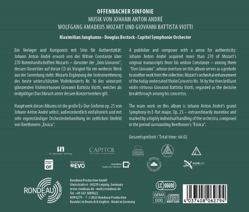Capitol Symphonie Orchester, Maximilian Junghans, Douglas Bostock - Offenbacher Sinfonie (Musik von Johann Anton André, Wolfgang Amadeus Mozart und Giovanni Battista Viotti) (2026) [Hi-Res]