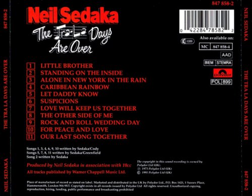 Neil Sedaka - The Tra-La Days Are Over (1973) [1991]
