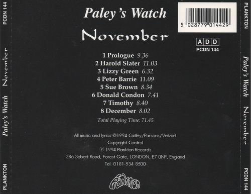 Paley's Watch - November (1994)