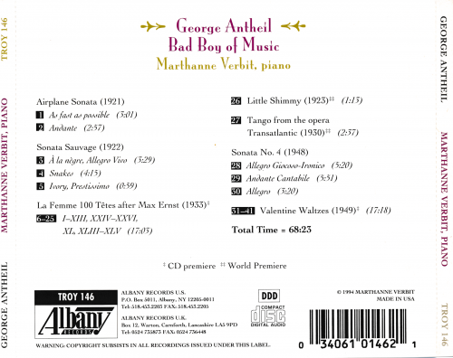 Marthanne Verbit - George Antheil: Bad Boy of Music (1994)