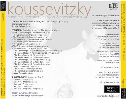 Serge Koussevitzky - Bernstein, Hanson & Shostakovich (1946/49) [2019]