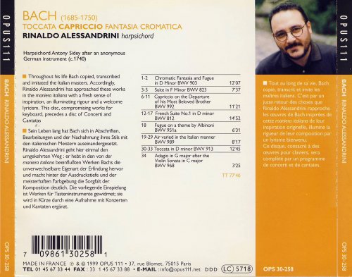 Rinaldo Alessandrini - Bach: A La Maniera Italiana (1999)