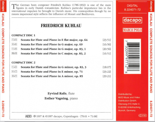 Eyvind Rafn, Esther Vagning - Kuhlau: Complete Sonatas for Flute and Piano (1997)