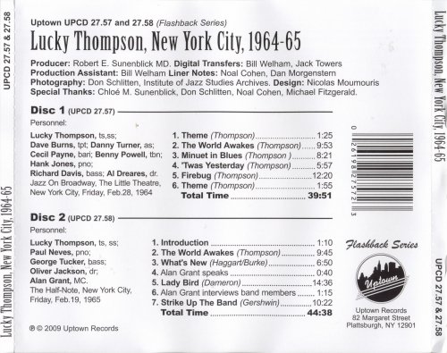 Lucky Thompson - New York City, 1964-65 (2009)