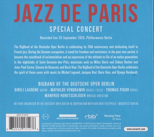 Big Band of the Deutsche Oper Berlin - Jazz de Paris (2026)