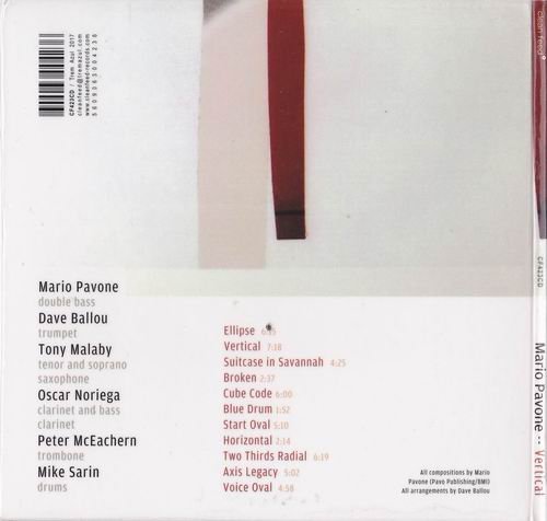 Mario Pavone - Vertical (2017) CD Rip