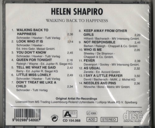Helen Shapiro - Walking Back To Happiness (1998)