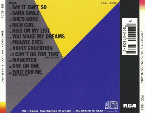 Daryl Hall & John Oates - Greatest Hits: Rock 'N Soul Part 1 (1983) [1985]