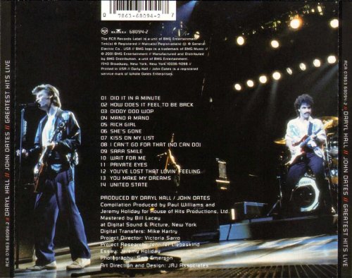 Daryl Hall & John Oates - Greatest Hits Live (2001)