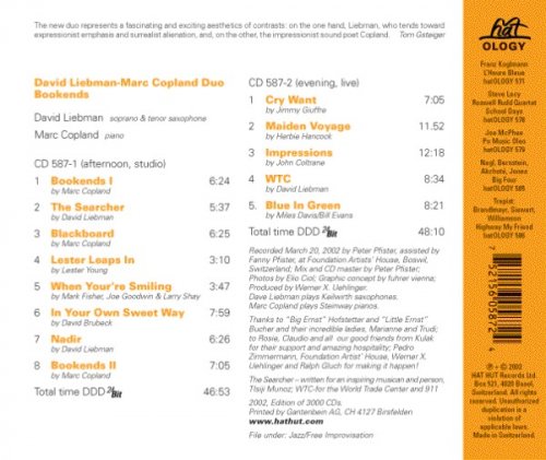 David Liebman & Marc Copland Duo - Bookends (2002)