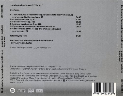 Deutsche Kammerphilharmonie, Paavo Jarvi - Beethoven: Overtures (2014)