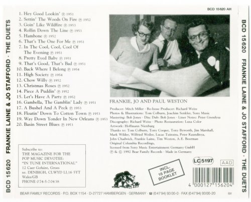 Frankie Laine & Jo Stafford - The Duets (1992)