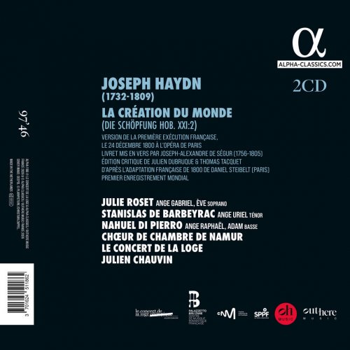 Julie Roset, Stanislas de Barbeyrac, Nahuel Di Pierro, Le Concert de la Loge, Julien Chauvin - Haydn: La Création du monde (2026) [Hi-Res]