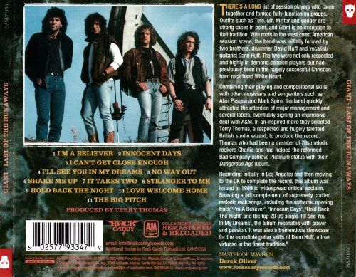 Giant - Last Of The Runaways (1989) [2020 Rock Candy Remastered]