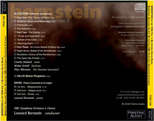 Leonard Bernstein - Bernstein in the 1940s Vol. 1: Blitzstein, Gillis, Ravel (1946) [2018]