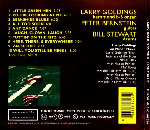 Larry Goldings Trio - Light Blue (1993) CD Rip