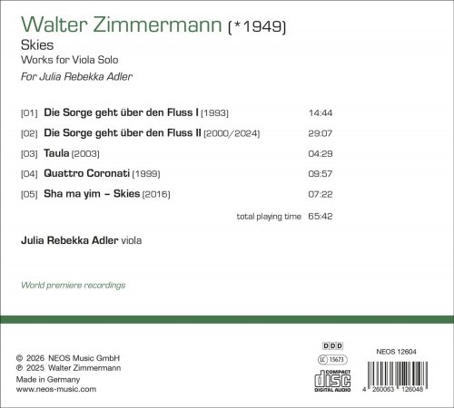 Walter Zimmermann, Julia Rebekka Adler - Walter Zimmermann: Skies – Works for Viola Solo (2026) [Hi-Res]