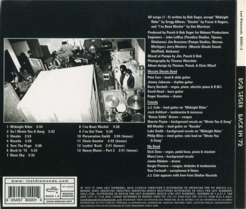 Bob Seger - Back In '72 (1973) [2008]
