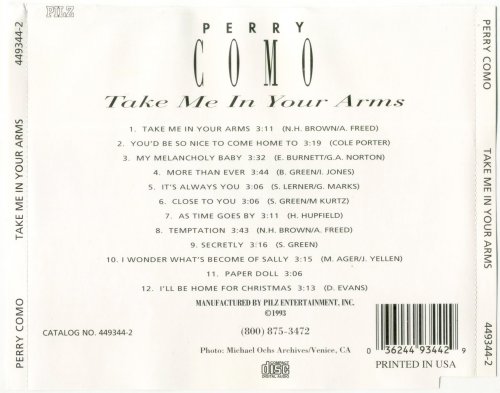 Perry Como - Take Me In Your Arms (1993)